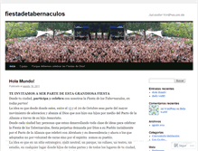 Tablet Screenshot of fiestadetabernaculos.wordpress.com