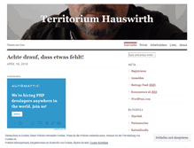 Tablet Screenshot of hauswirth.wordpress.com