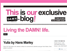 Tablet Screenshot of damninc.wordpress.com