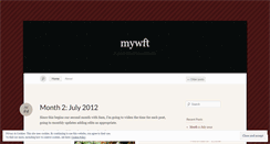 Desktop Screenshot of mywft.wordpress.com