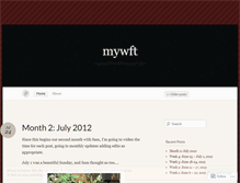 Tablet Screenshot of mywft.wordpress.com