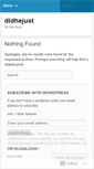 Mobile Screenshot of didhejust.wordpress.com