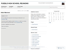 Tablet Screenshot of phsreunions.wordpress.com