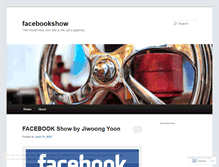 Tablet Screenshot of facebookshow.wordpress.com