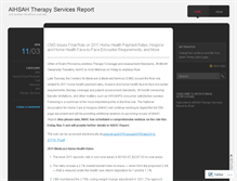 Tablet Screenshot of aihsahtherapyservices.wordpress.com