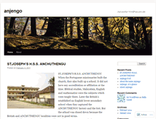 Tablet Screenshot of anjengo.wordpress.com