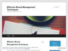 Tablet Screenshot of newbrandmanagement.wordpress.com