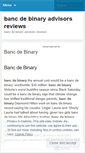 Mobile Screenshot of news.bancdebinaryadvisorsreviews.wordpress.com