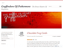 Tablet Screenshot of gryffindorsofpottermore.wordpress.com