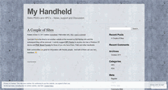 Desktop Screenshot of myhandheld.wordpress.com