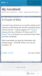 Mobile Screenshot of myhandheld.wordpress.com