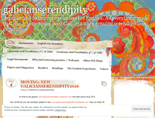 Tablet Screenshot of galicianserendipity.wordpress.com