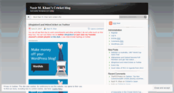 Desktop Screenshot of nasirkhan.wordpress.com