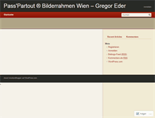 Tablet Screenshot of bilderrahmenwien.wordpress.com