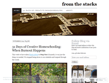 Tablet Screenshot of fromthestacks.wordpress.com