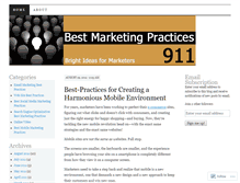 Tablet Screenshot of bestmarketingpractices911.wordpress.com