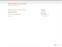 Tablet Screenshot of lukehahle.wordpress.com