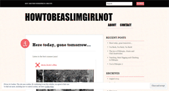 Desktop Screenshot of howtobeaslimgirlnot.wordpress.com