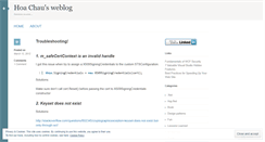 Desktop Screenshot of hoachau.wordpress.com