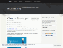 Tablet Screenshot of iselic2011.wordpress.com