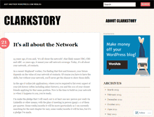 Tablet Screenshot of clarkstory.wordpress.com