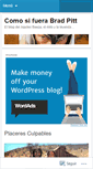 Mobile Screenshot of comosifuerabradpitt.wordpress.com