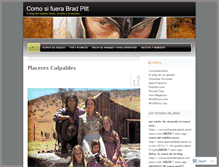 Tablet Screenshot of comosifuerabradpitt.wordpress.com