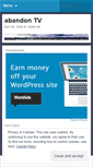 Mobile Screenshot of abandontv.wordpress.com