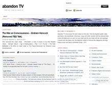 Tablet Screenshot of abandontv.wordpress.com
