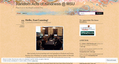 Desktop Screenshot of msurandomactofkindness.wordpress.com