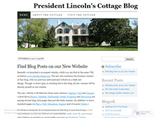 Tablet Screenshot of lincolncottage.wordpress.com