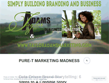 Tablet Screenshot of itsmarketingmadness.wordpress.com