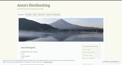 Desktop Screenshot of hirnfasching.wordpress.com