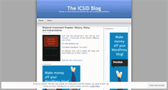 Desktop Screenshot of icsid.wordpress.com