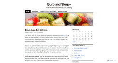 Desktop Screenshot of burpandslurp.wordpress.com