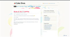 Desktop Screenshot of cakedivas.wordpress.com