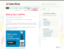 Tablet Screenshot of cakedivas.wordpress.com