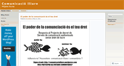 Desktop Screenshot of comunicaciolliure.wordpress.com