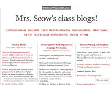 Tablet Screenshot of mrsscowsclassblogs.wordpress.com