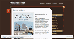 Desktop Screenshot of friskbrisinterior.wordpress.com