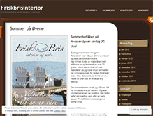 Tablet Screenshot of friskbrisinterior.wordpress.com