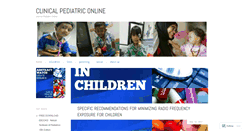 Desktop Screenshot of clinicalpediatric.wordpress.com