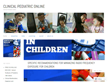 Tablet Screenshot of clinicalpediatric.wordpress.com