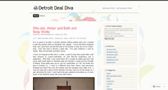 Desktop Screenshot of detroitdealdiva.wordpress.com