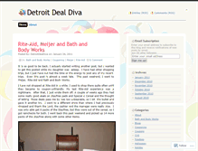 Tablet Screenshot of detroitdealdiva.wordpress.com