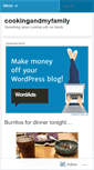 Mobile Screenshot of cookingandmyfamily.wordpress.com