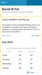 Mobile Screenshot of davidisfat.wordpress.com