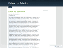 Tablet Screenshot of followtherabbits.wordpress.com