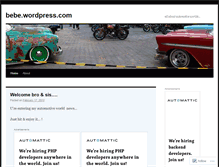 Tablet Screenshot of bebe8383.wordpress.com