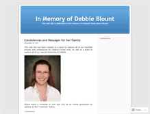 Tablet Screenshot of debbieblountmemorial.wordpress.com